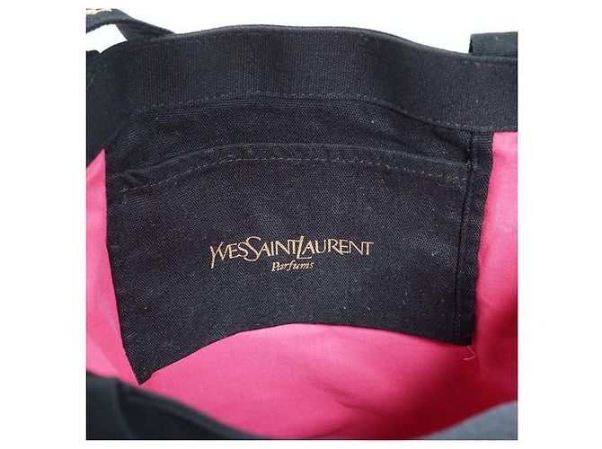 Yves Saint Laurent Parfums Tote Schwarzer Stoff Pink - Ansicht 9
