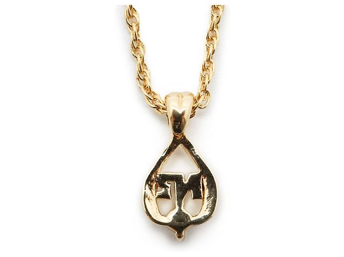 Nina Ricci Collar con colgante de gota de strass NR Dorado - vista 5