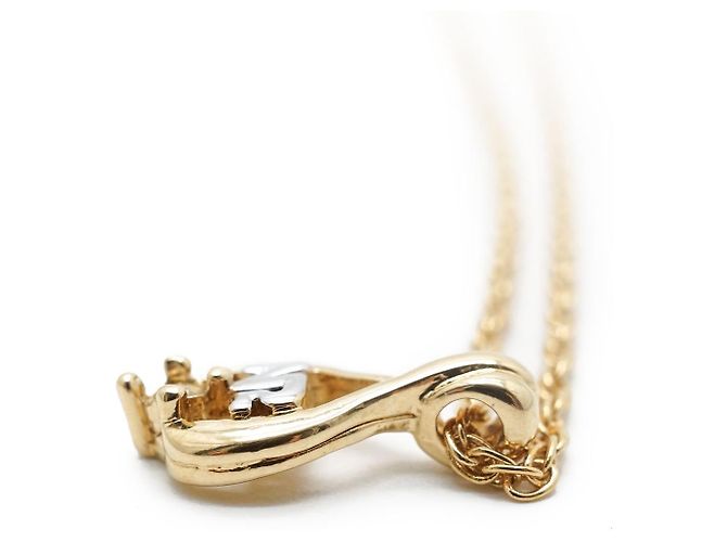 Nina Ricci Collar con colgante de gota de strass NR Dorado - vista 8