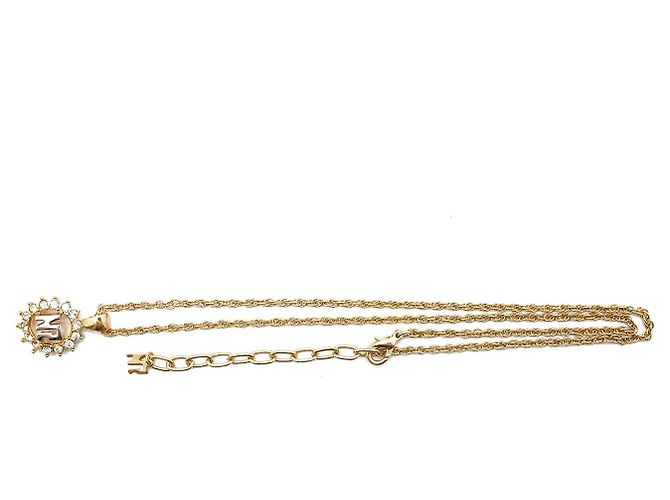 Nina Ricci Colar com pingente de círculo de strass NR Dourado - vista 2