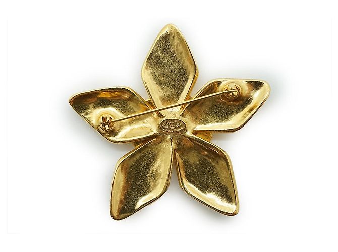 Chanel Spilla Fiore Logo CC GP D'oro - vista 3