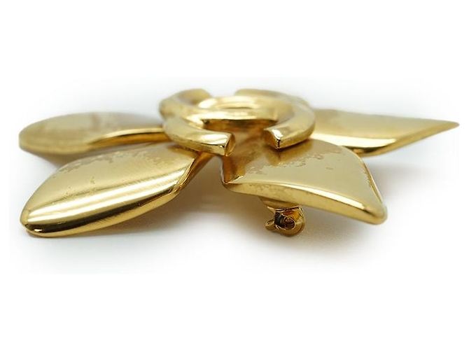 Chanel Spilla Fiore Logo CC GP D'oro - vista 5