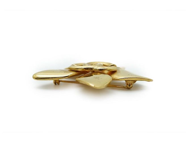 Chanel Spilla Fiore Logo CC GP D'oro - vista 6