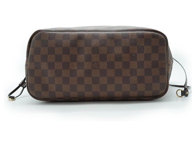 Louis Vuitton Damier Ebene Neverfull MM Brown Red - view 6