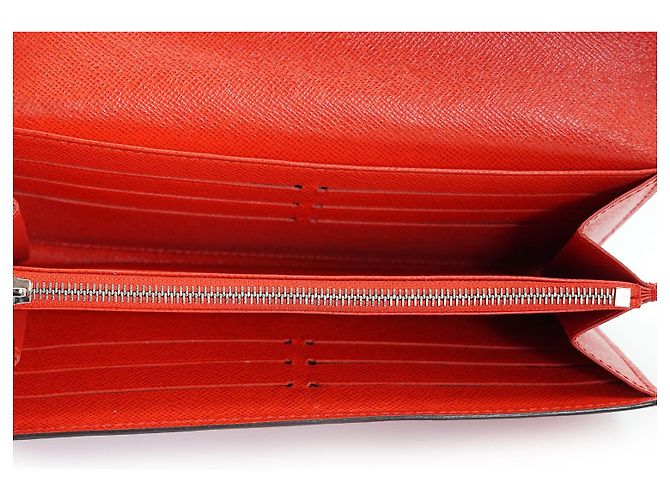 Louis Vuitton Epi Portefeuille Sarah Coquelicot Red Long Wallet Rot - Ansicht 11