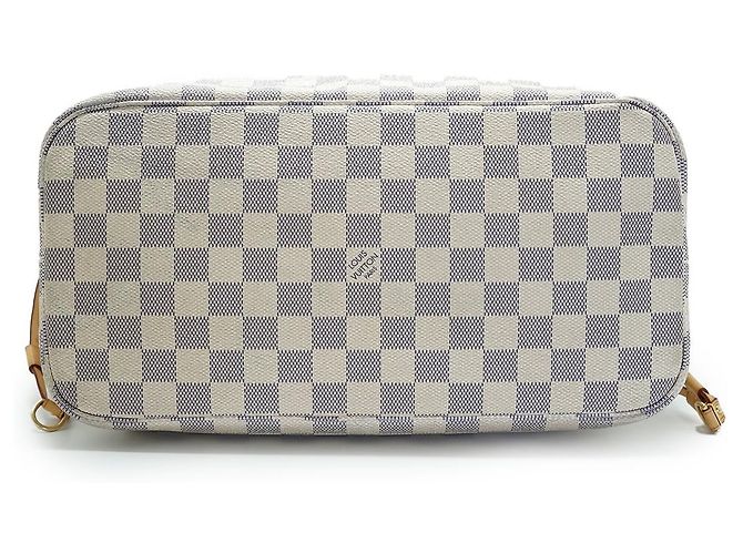Louis Vuitton Damier Azur Neverfull MM Brown White - view 5