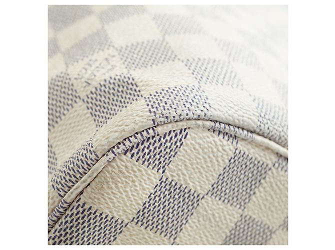 Louis Vuitton Damier Azur Neverfull MM Brown White - view 6