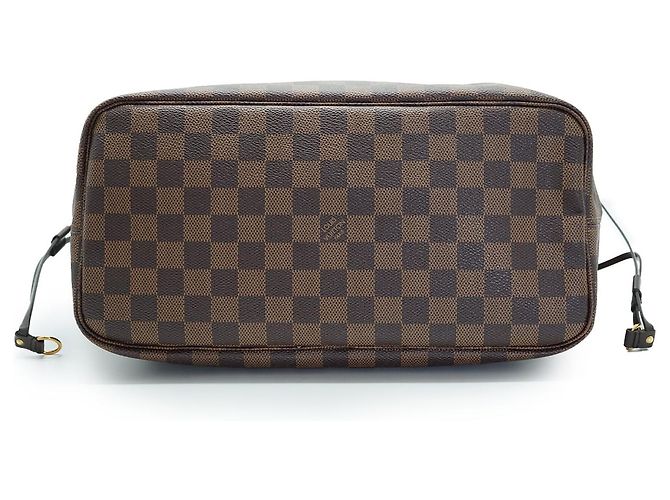 Louis Vuitton Damier Ebene Rose Ballerine Neverfull MM Marrom Rosa - vista 6