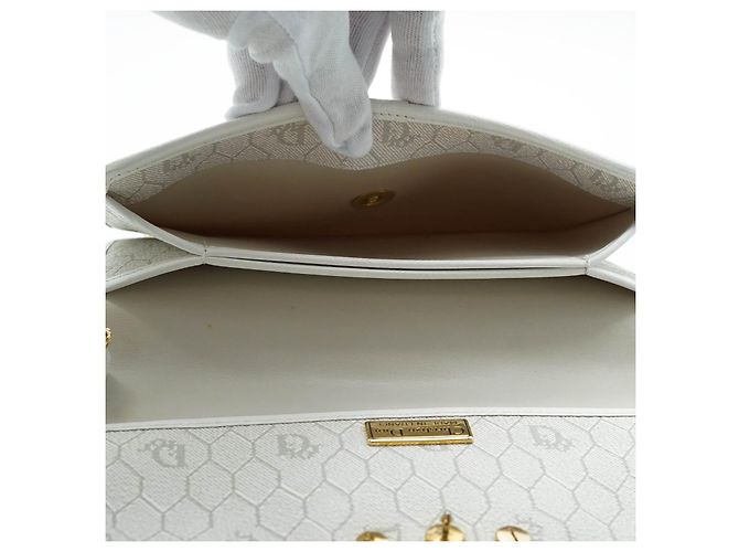 Dior Honeycomb Chain Shoulder Bag White Light blue - view 10