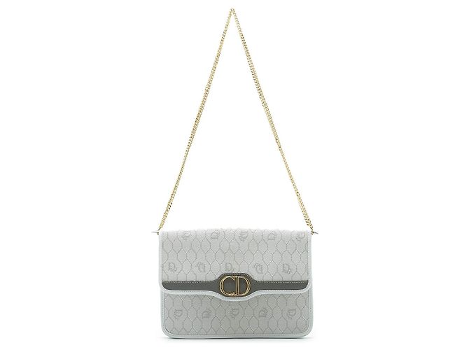 Dior Honeycomb Chain Shoulder Bag White Light blue - view 3