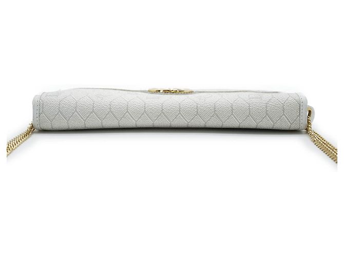 Dior Honeycomb Chain Shoulder Bag White Light blue - view 7
