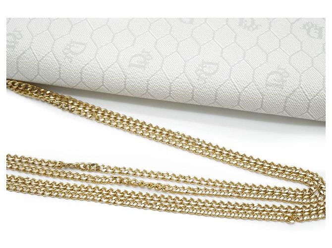 Dior Honeycomb Chain Shoulder Bag White Light blue - view 8