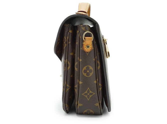 Louis Vuitton Monogram Pochette Metis MM Marrone - vista 4