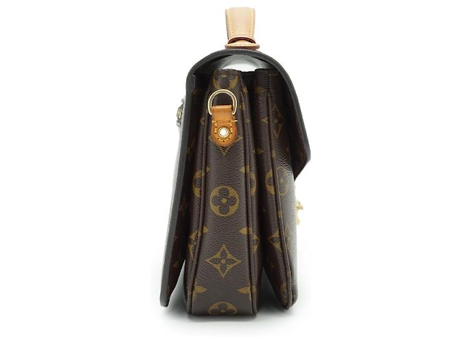 Louis Vuitton Monogram Pochette Metis MM Marrone - vista 5
