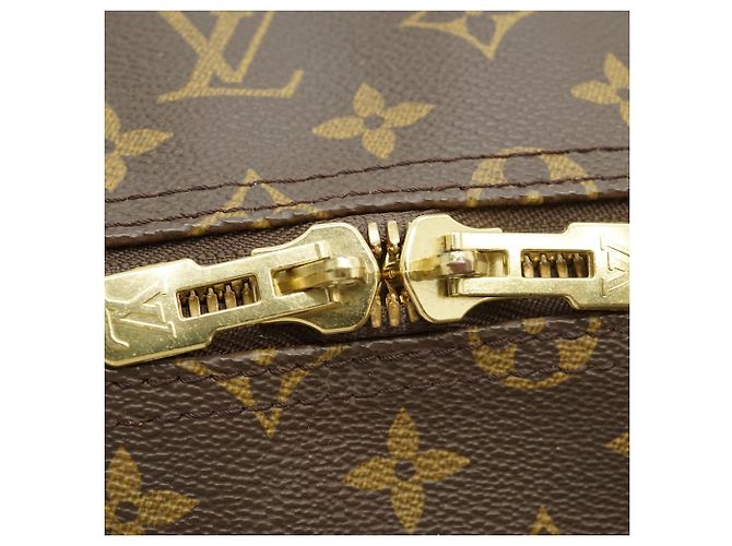 Louis Vuitton Monogram Keepall 50 Marron Toile Cuir - vue 11