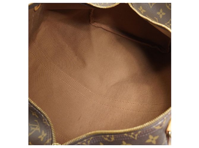 Louis Vuitton Monogram Keepall 50 Marron Toile Cuir - vue 12