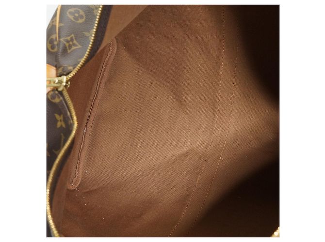 Louis Vuitton Monogram Keepall 50 Marron Toile Cuir - vue 13