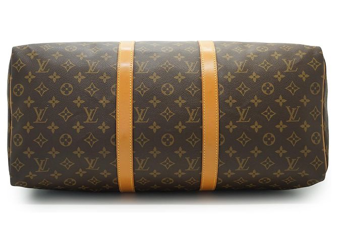 Louis Vuitton Monogram Keepall 50 Marron Toile Cuir - vue 5