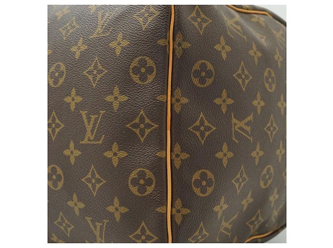 Louis Vuitton Monogram Keepall 50 Marron Toile Cuir - vue 7