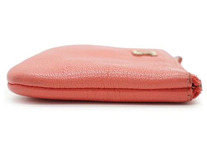 Chanel Neceser mini CC Four-Leaf Clover Coral Rosa Azul - vista 3