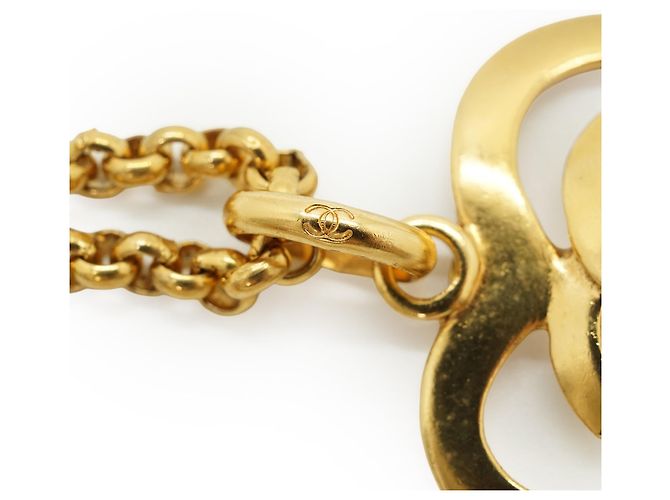 Chanel Collier Cœur CC Vintage Doré - vue 10