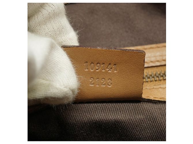 Gucci Tote Vintage GG Canvas con manici intrecciati Beige Marrone chiaro Marrone scuro - vista 14