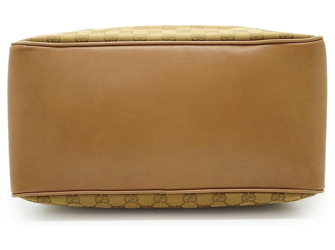 Gucci Tote Vintage GG Canvas con manici intrecciati Beige Marrone chiaro Marrone scuro - vista 5