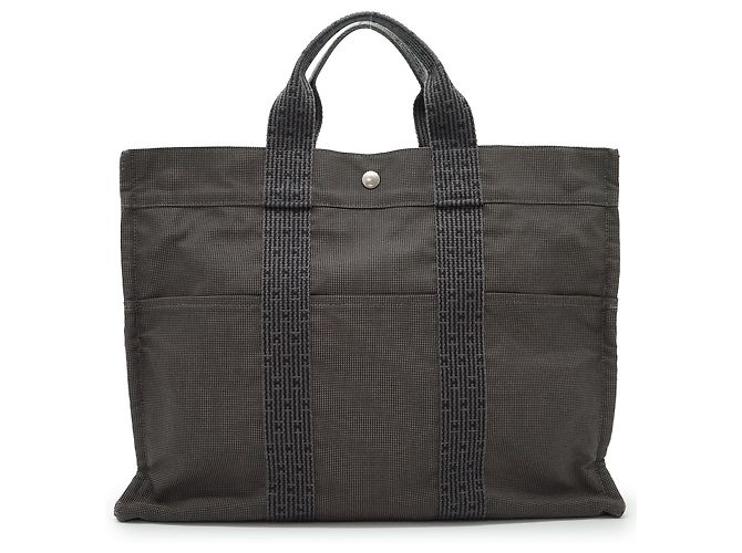 Hermès Herline Tote MM Cinza em tecido - vista 2