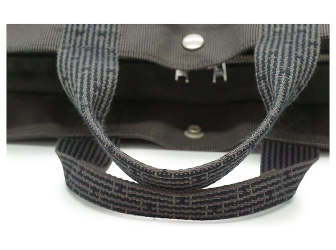 Hermès Herline Tote MM Cinza em tecido - vista 9