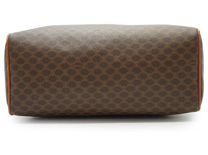 Céline Macadam Handbag Brown Canvas Leather - view 5