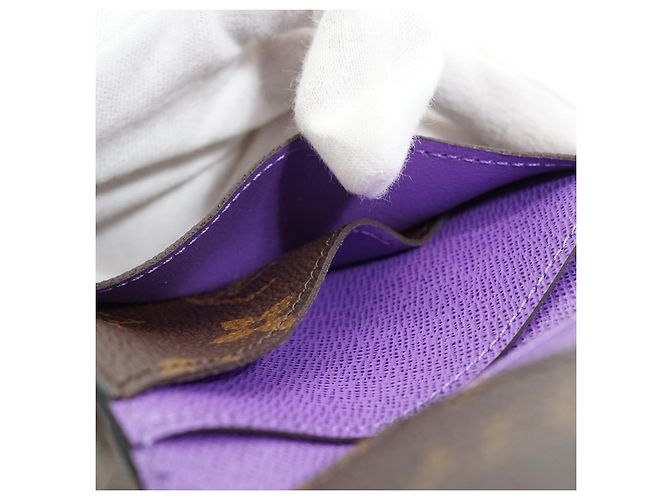 Louis Vuitton Monogram Macassar Organizer de Poche Brown Purple - view 10