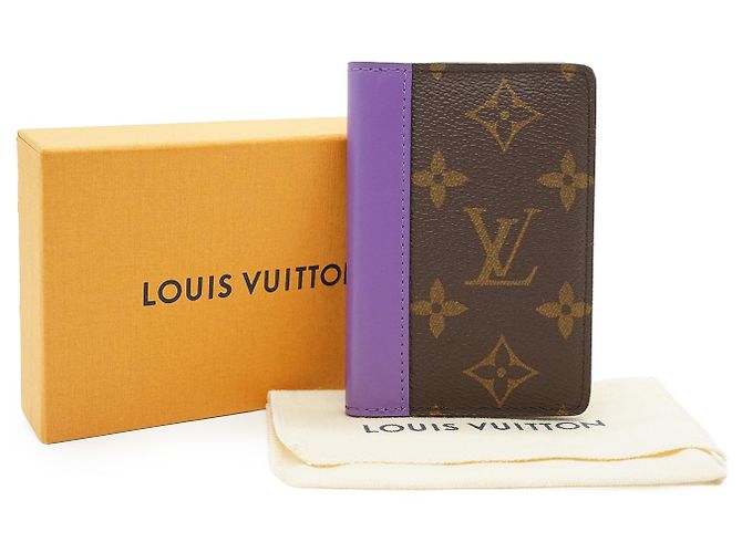 Louis Vuitton Monogram Macassar Organizer de Poche Brown Purple - view 12