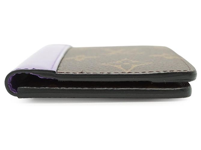 Louis Vuitton Monogram Macassar Organizer de Poche Brown Purple - view 4