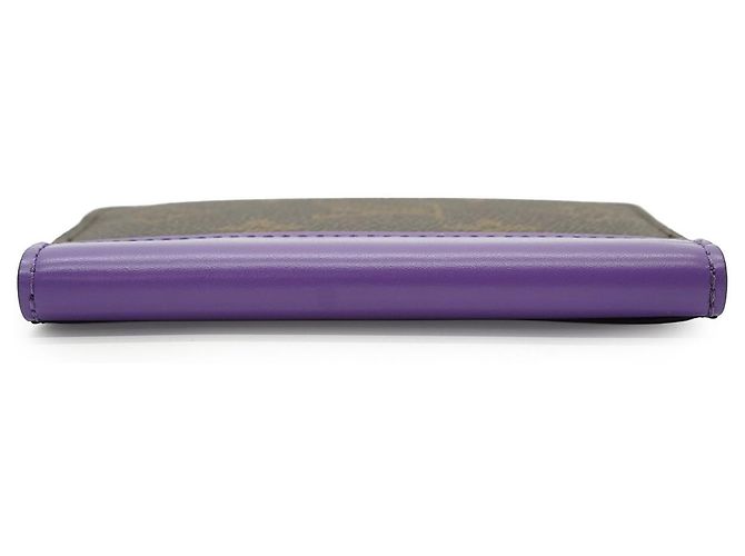 Louis Vuitton Monogram Macassar Organizer de Poche Brown Purple - view 6