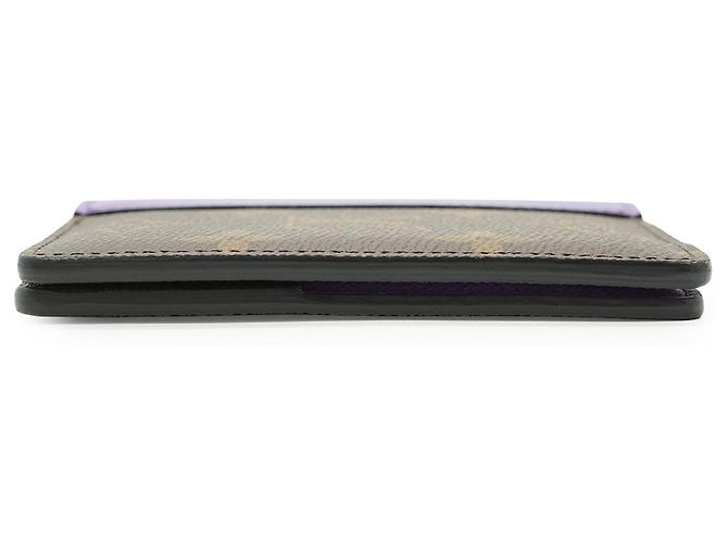 Louis Vuitton Monogram Macassar Organizer de Poche Brown Purple - view 7