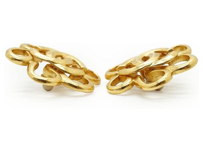 Chanel Orecchini a clip CC Flower D'oro - vista 5