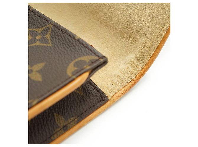 Louis Vuitton Monogram Twin Pochette GM Marrone Beige - vista 14