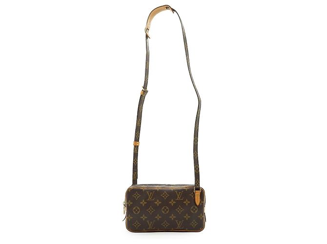 Louis Vuitton Monogram Pochette Marly Bandouliere Marrone - vista 3