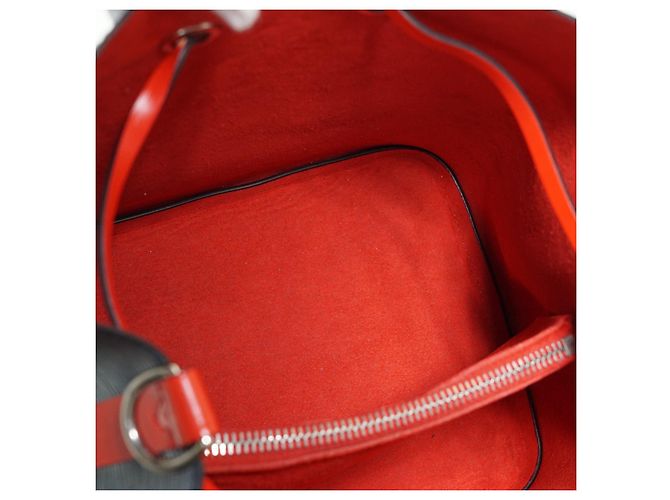 Néonoé Louis Vuitton Epi Neonoe MM Indigo Colorblock Rot Blau - Ansicht 13