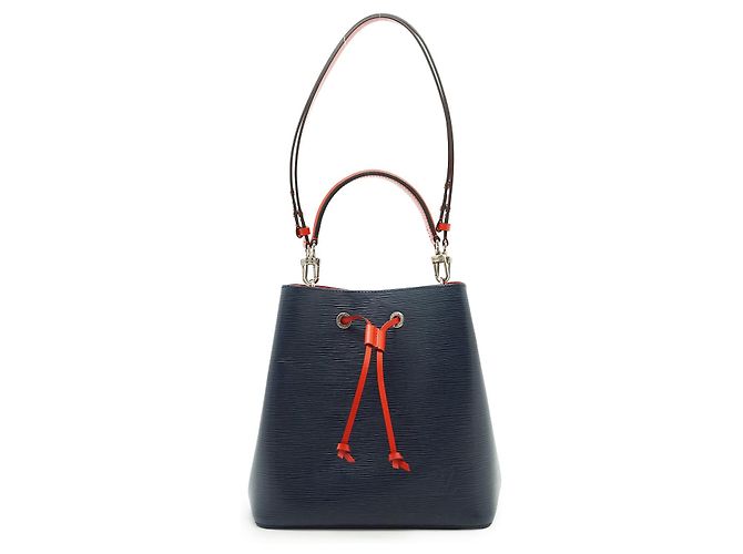 Néonoé Louis Vuitton Epi Neonoe MM Indigo Colorblock Rot Blau - Ansicht 3