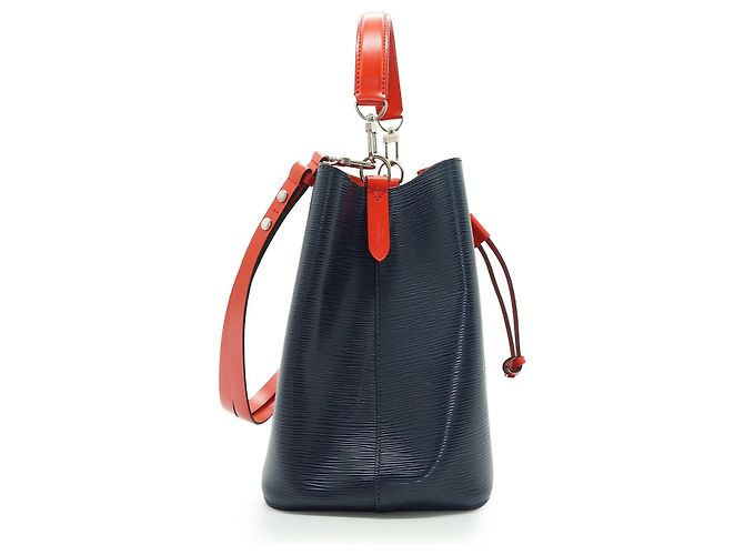 Néonoé Louis Vuitton Epi Neonoe MM Indigo Colorblock Rot Blau - Ansicht 4