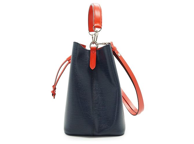 Néonoé Louis Vuitton Epi Neonoe MM Indigo Colorblock Rot Blau - Ansicht 5