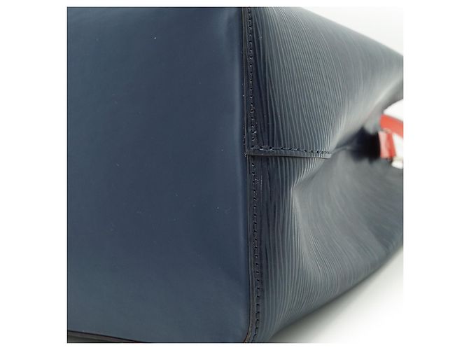 Néonoé Louis Vuitton Epi Neonoe MM Indigo Colorblock Rot Blau - Ansicht 8