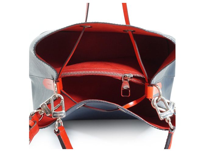 Néonoé Louis Vuitton Epi Neonoe MM Indigo Colorblock Rot Blau - Ansicht 9