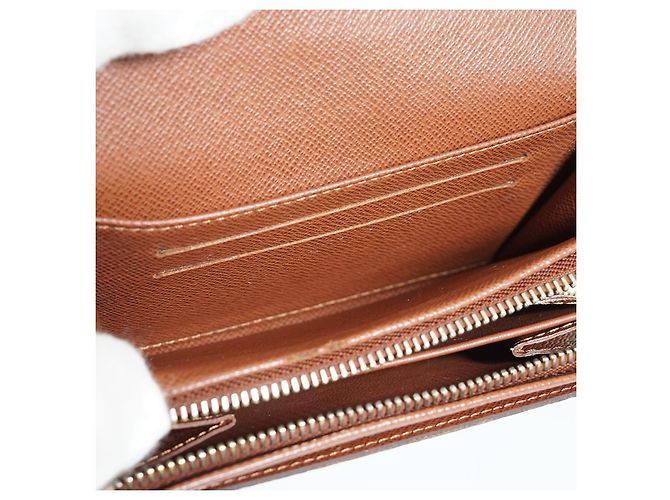 Louis Vuitton Cartera Bifold Monogram Portefeuille Tresor Castaño - vista 10