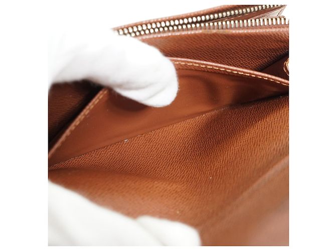 Louis Vuitton Cartera Bifold Monogram Portefeuille Tresor Castaño - vista 11
