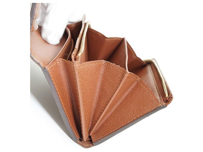 Louis Vuitton Cartera Bifold Monogram Portefeuille Tresor Castaño - vista 15