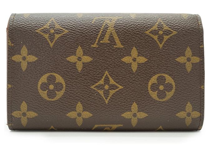 Louis Vuitton Cartera Bifold Monogram Portefeuille Tresor Castaño - vista 2