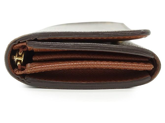 Louis Vuitton Cartera Bifold Monogram Portefeuille Tresor Castaño - vista 3