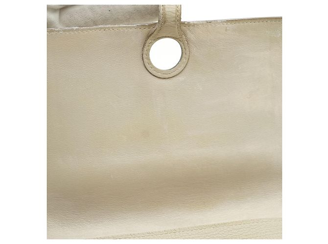 Hermès Dogon Duo Nata GM Togo Geldbörse Weiß - Ansicht 10